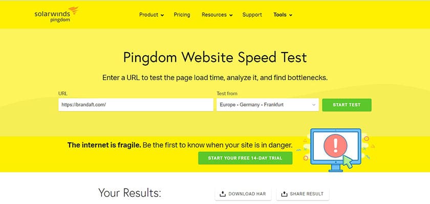 pingdom-pagespeed-insights