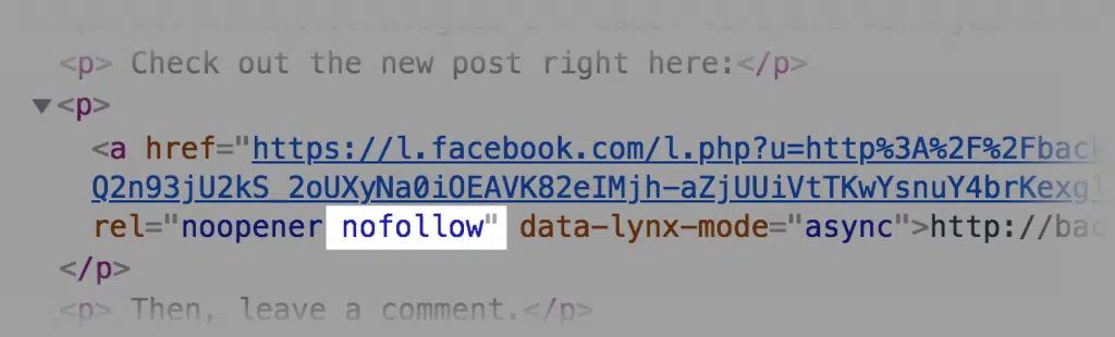 nofollow link