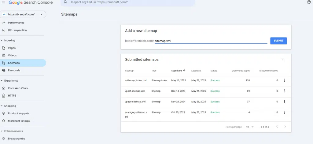 A Missing Sitemap