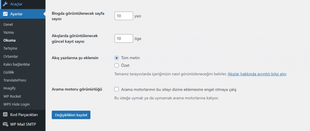 WordPress Google'da Gözükmüyor mu? İşte Çözüm Yolları! 2 Yanlışlıkla Seçilmiş Arama Motorlarının Siteyi Dizine Eklemesini Engelle Ayarı