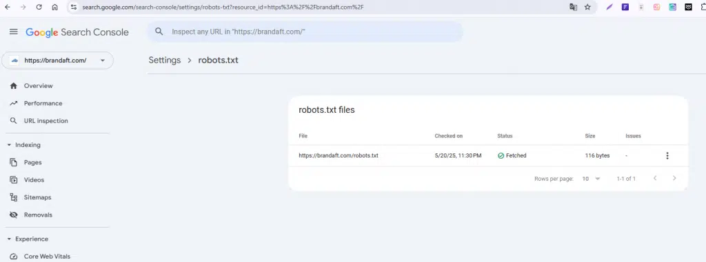 search-console-robots-test-araci
